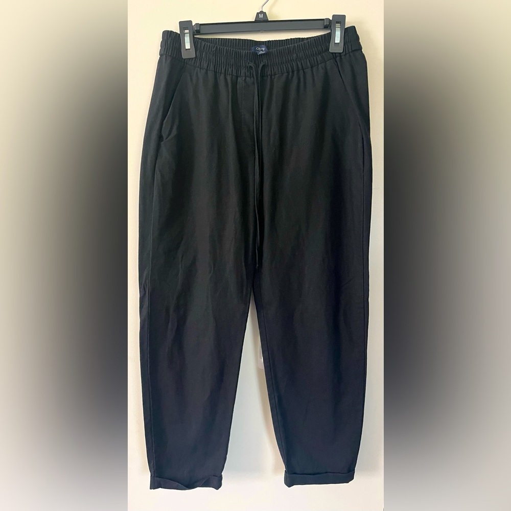 J Crew Linen Blend Cropped Pant